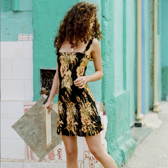 faithfull del mar mini dress